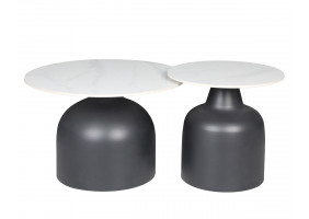 Журнальний столик MONTANA Білий глянець / Чорний (к-кт)