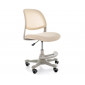 Крісло офісне комп'ютерне поворотне Q-027 Бежева сітка з мембранною тканиною / Хром каркас
