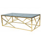 Журнальний стіл Escada A 120х60 Димчастий / Золотий