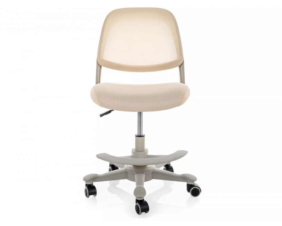 Крісло офісне комп'ютерне поворотне Q-027 Бежева сітка з мембранною тканиною / Хром каркас