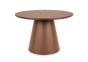 Стіл журнальний кавовий Angel ø60 см Горіх