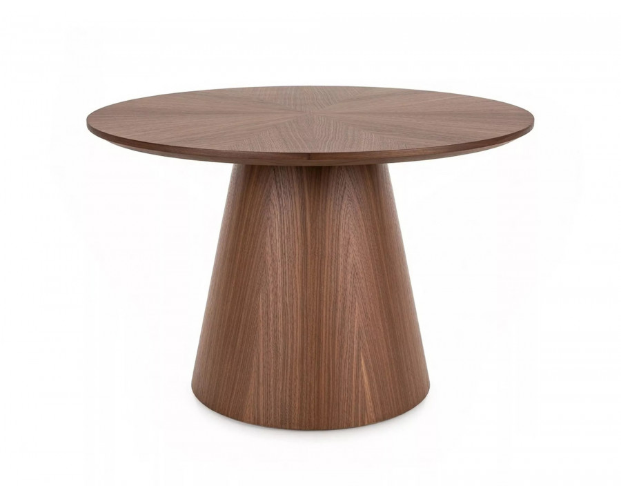 Стіл журнальний кавовий Angel ø60 см Горіх