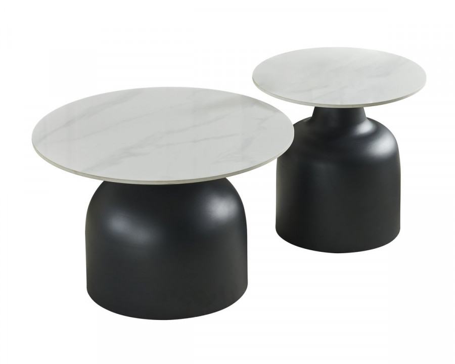 Журнальний столик MONTANA Білий глянець / Чорний (к-кт)