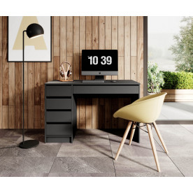 Стіл туалетний письмовий Ада / Ada 5S/120 з 5 шухлядами Антрацит 55х120 см.