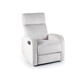 Крісло розкладне OLIMP VELVET світло-сіре BL.03