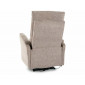Крісло реклайнер електричне Atlas Raven Темно-бежева тканина / Чорний каркас