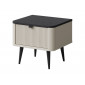 Тумба приліжкова MARLY REG 17 50х42х40 кашемір / сірий