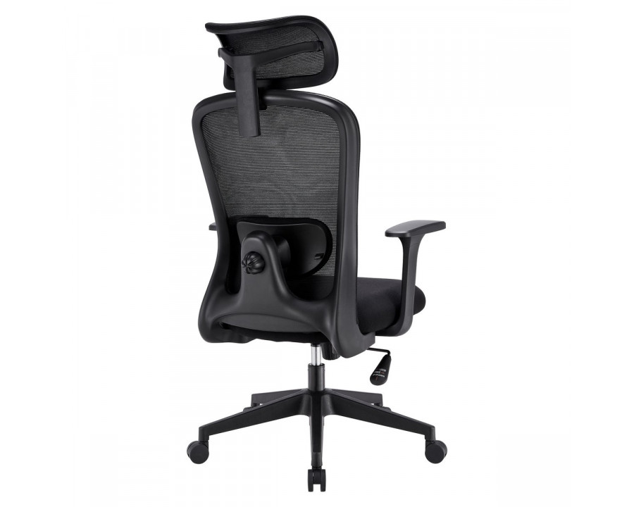 Крісло комп'ютерне JACOB чорна тканина/чорний каркас