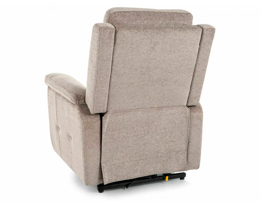 Крісло-вертикалізатор Morgan Raven Темно-бежева тканина / Чорний каркас