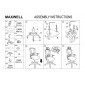 Крісло комп'ютерне MAXWELL чорне / чорний каркас