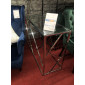Журнальний стіл Escada C 70х40 Прозорий / Срібний