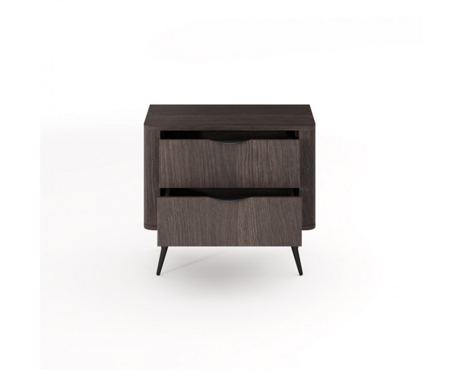 Тумба приліжкова Веріс / Veris 2S/63 з 2 шухлядами Дуб дунін/чорний