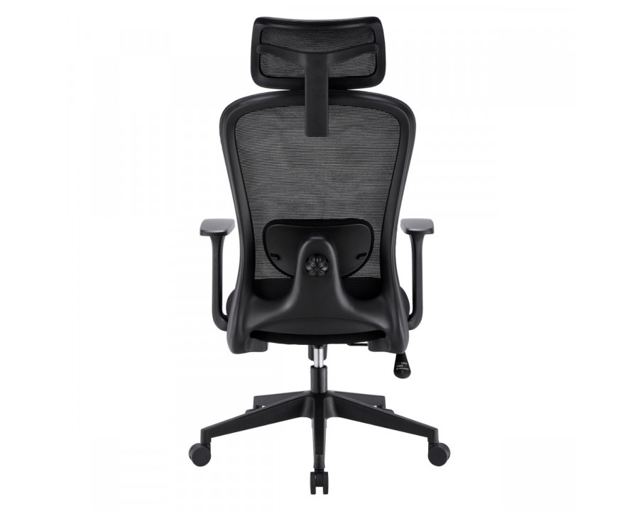 Крісло комп'ютерне JACOB чорна тканина/чорний каркас