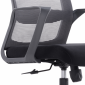 Крісло комп'ютерне поворотне IRON чорне/чорне/чорний каркас