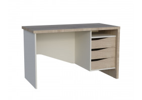 Стіл письмовий CONNECT 4 R SK Дуб кремона котта / Стоун бейж