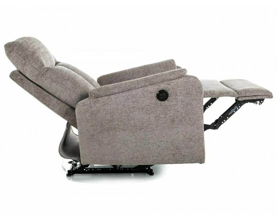 Крісло реклайнер електричне Atlas Raven Сіра тканина / Чорний каркас