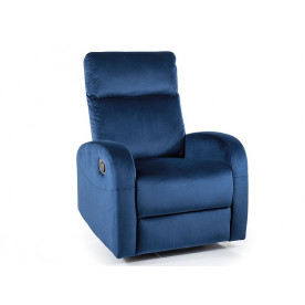 Крісло розкладне OLIMP VELVET синє BL.86