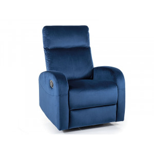 Крісло розкладне OLIMP VELVET синє BL.86