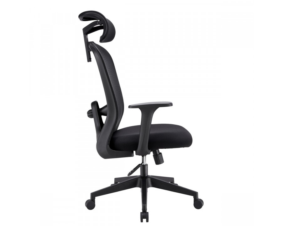 Крісло комп'ютерне JACOB чорна тканина/чорний каркас