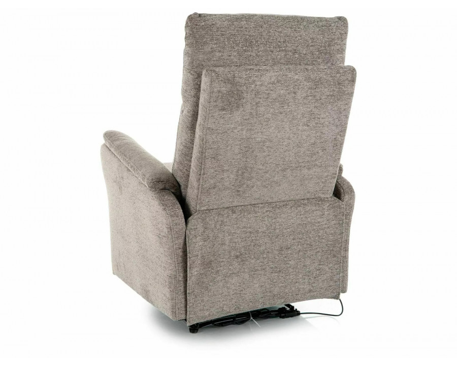 Крісло реклайнер електричне Atlas Raven Сіра тканина / Чорний каркас