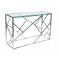 Журнальний стіл Escada C 70х40 Прозорий / Срібний