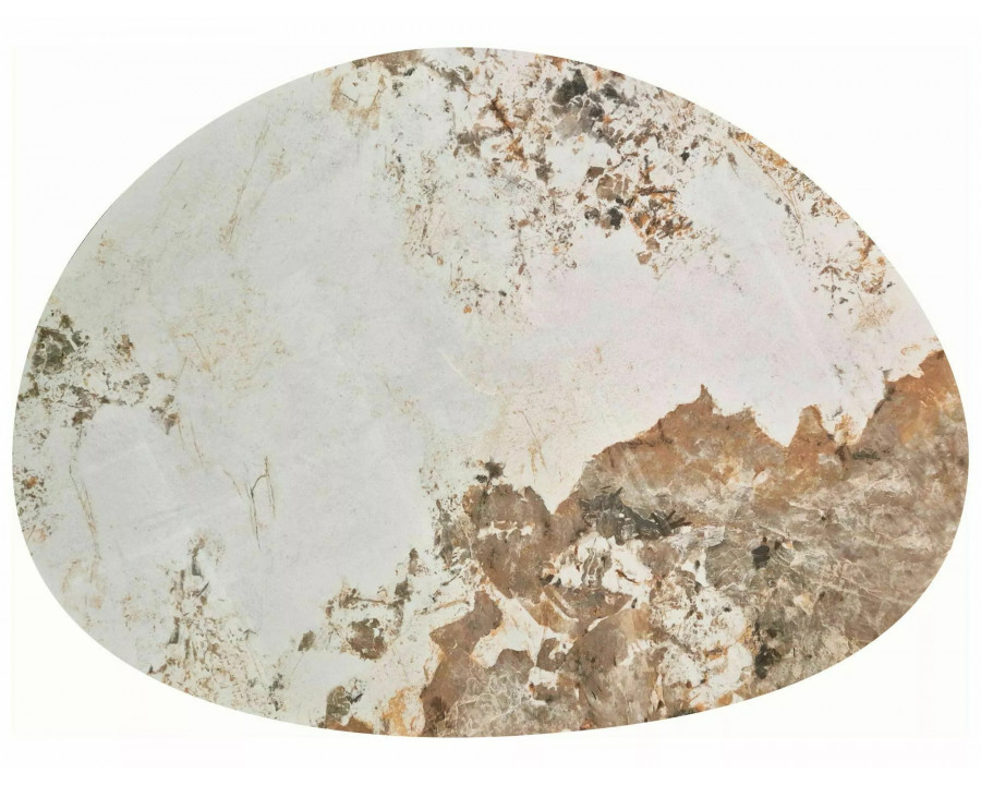 Стіл журнальний кавовий Adelis 110×80 см Білий / Дуб