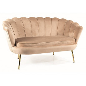Диван CAMELLIA 2 VELVET Бежевий BLUEVEL 28/Золото