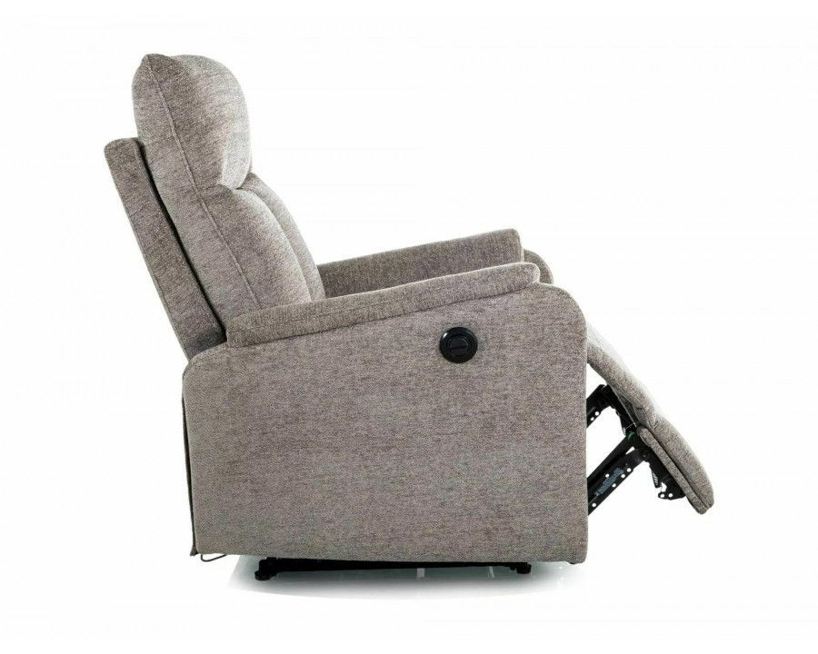 Крісло реклайнер електричне Atlas Raven Сіра тканина / Чорний каркас