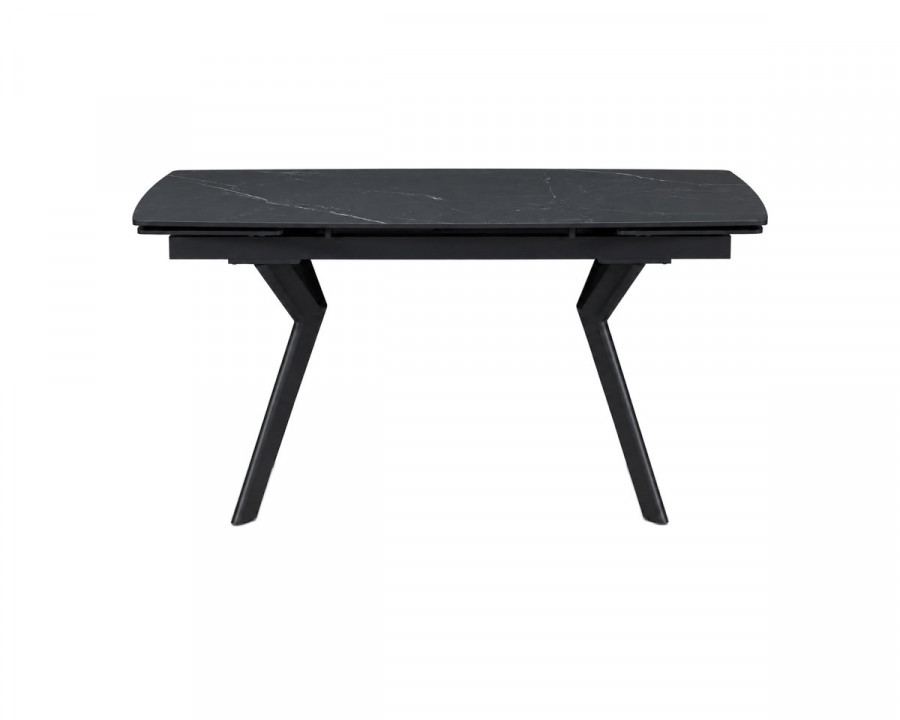 Стіл обідній розкладний NOREEN CERAMIC 140(200)*80 чорний / чорний