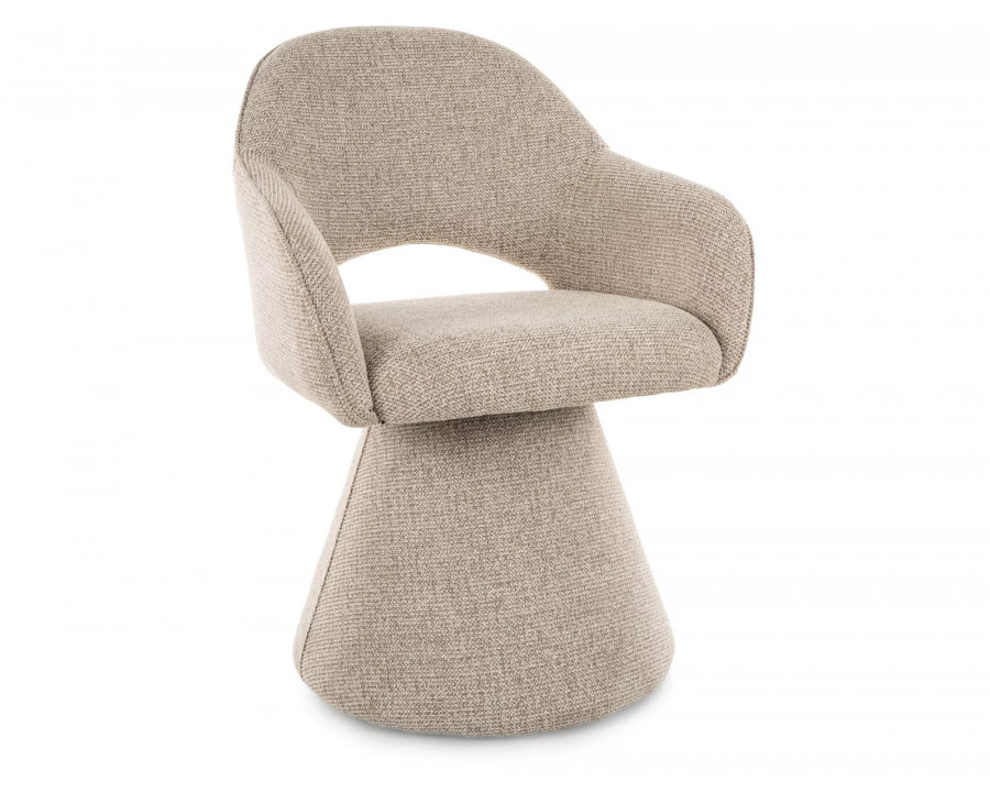 Стілець кухонний обідній м'який Riku Noelle Бежева тканина / Бежевий каркас