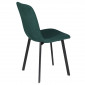 Стілець кухонний TIVO Чорний каркас / Зелений тканина