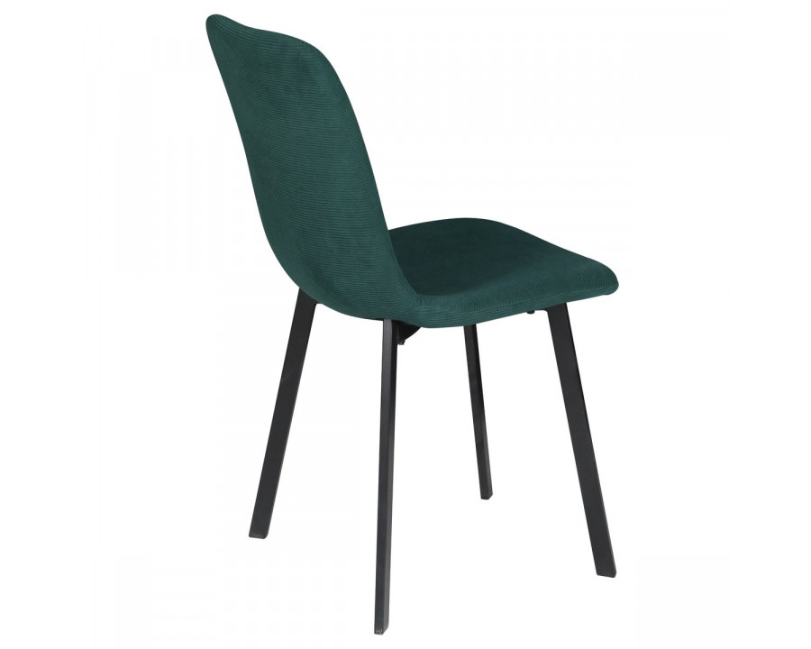 Стілець кухонний TIVO Чорний каркас / Зелений тканина