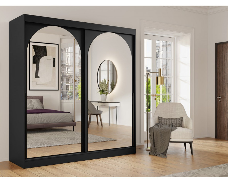 Шафа-купе MODIN 200 200х215х65 чорний / чорний