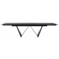Fjord Black Marble стіл розкладний кераміка 100X200(300) Чорний