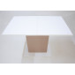 Стіл обідній Intarsio Stoun 100(135)x60 см Біла Аляска / Латте