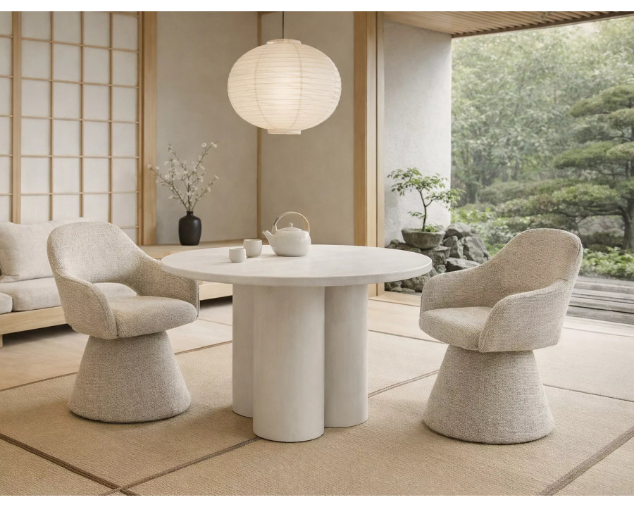 Стілець кухонний обідній м'який Riku Noelle Бежева тканина / Бежевий каркас