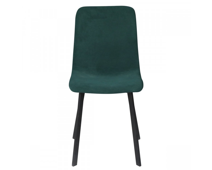 Стілець кухонний TIVO Чорний каркас / Зелений тканина