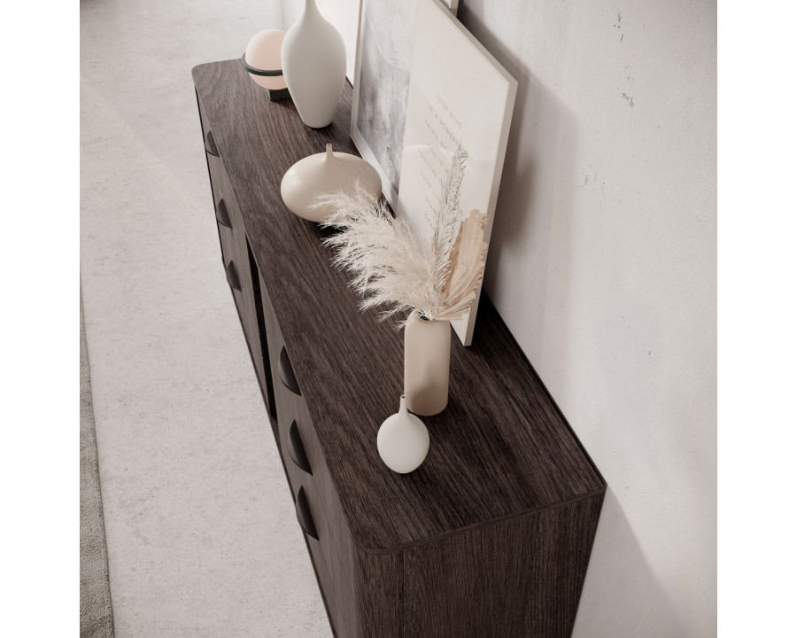 Комод Веріс / Veris 6S/163 з 6 шухлядами Дуб дунін/чорний