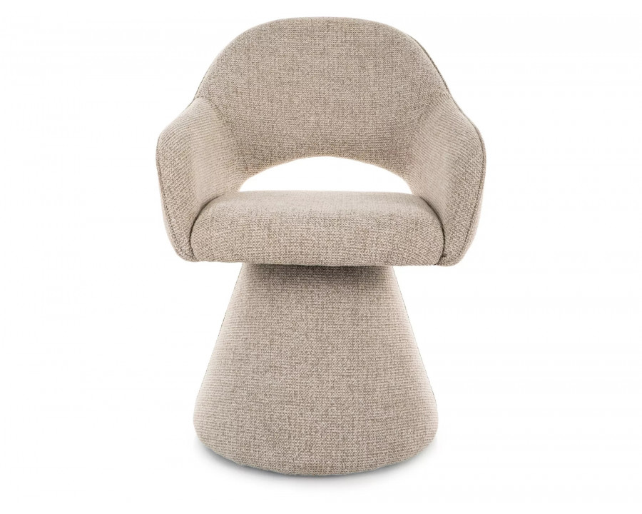 Стілець кухонний обідній м'який Riku Noelle Бежева тканина / Бежевий каркас