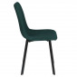Стілець кухонний TIVO Чорний каркас / Зелений тканина
