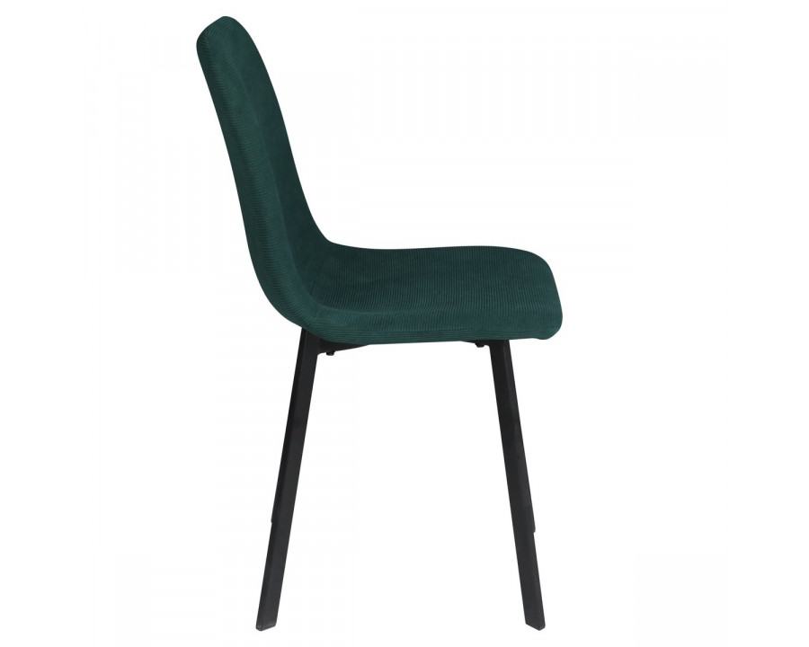 Стілець кухонний TIVO Чорний каркас / Зелений тканина