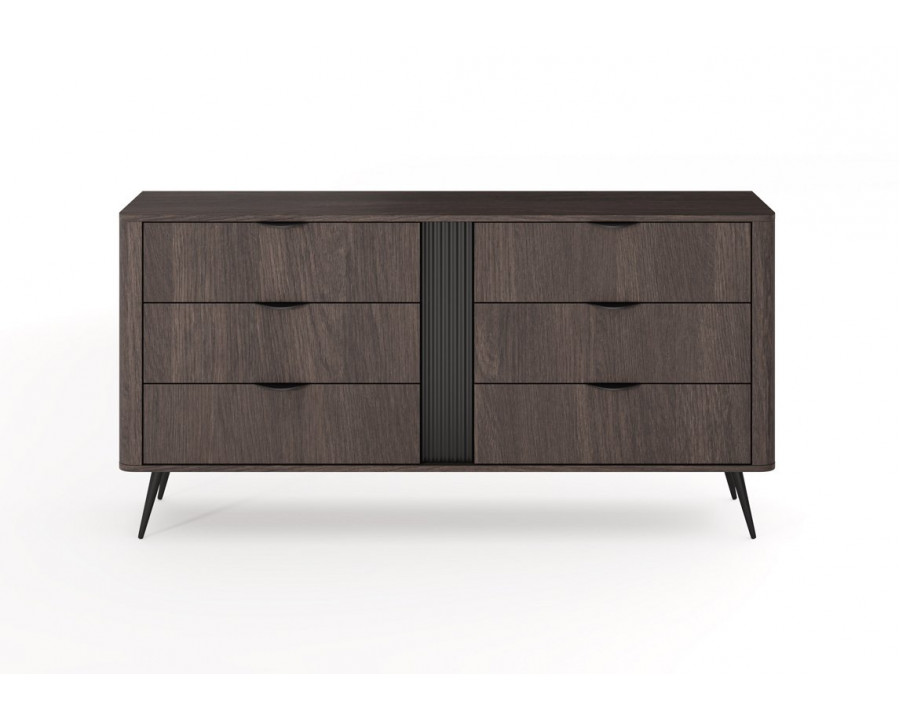 Комод Веріс / Veris 6S/163 з 6 шухлядами Дуб дунін/чорний