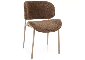 Стілець кухонний обідній м'який Kiso Noelle Капучіно тканина / Кашемір каркас