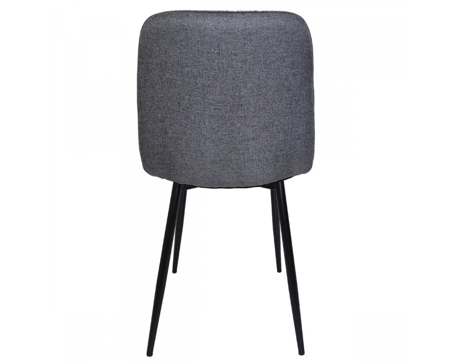 Стілець кухонний MIA TEX чорний каркас/сірий