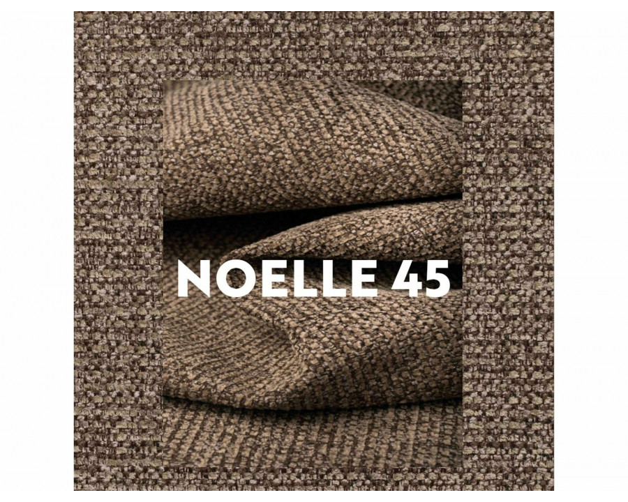 Напівбарний стілець кухонний Elton H-2 Noelle Капучіно тканина / Горіх каркас