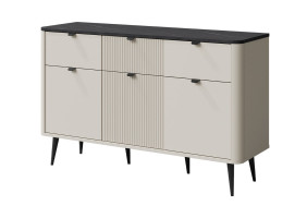 Комод MARLY REG 10 130х82х40 кашемір / сірий