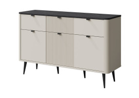 Комод MARLY REG 10 130х82х40 кашемір / сірий