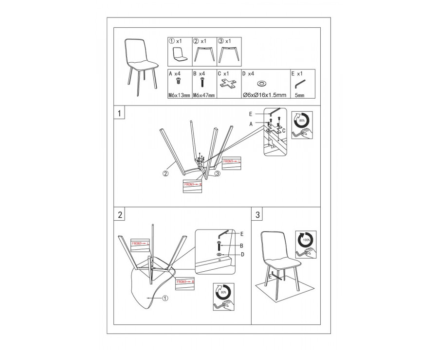Стілець кухонний TIVO Чорний каркас / Зелений тканина