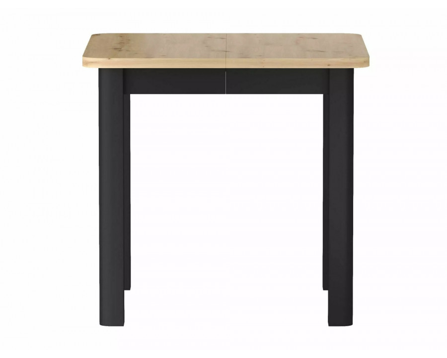 Стіл обідній кухонний розкладний Oskar (80–200)×80 см Ламінована плита Дуб / Чорний каркас