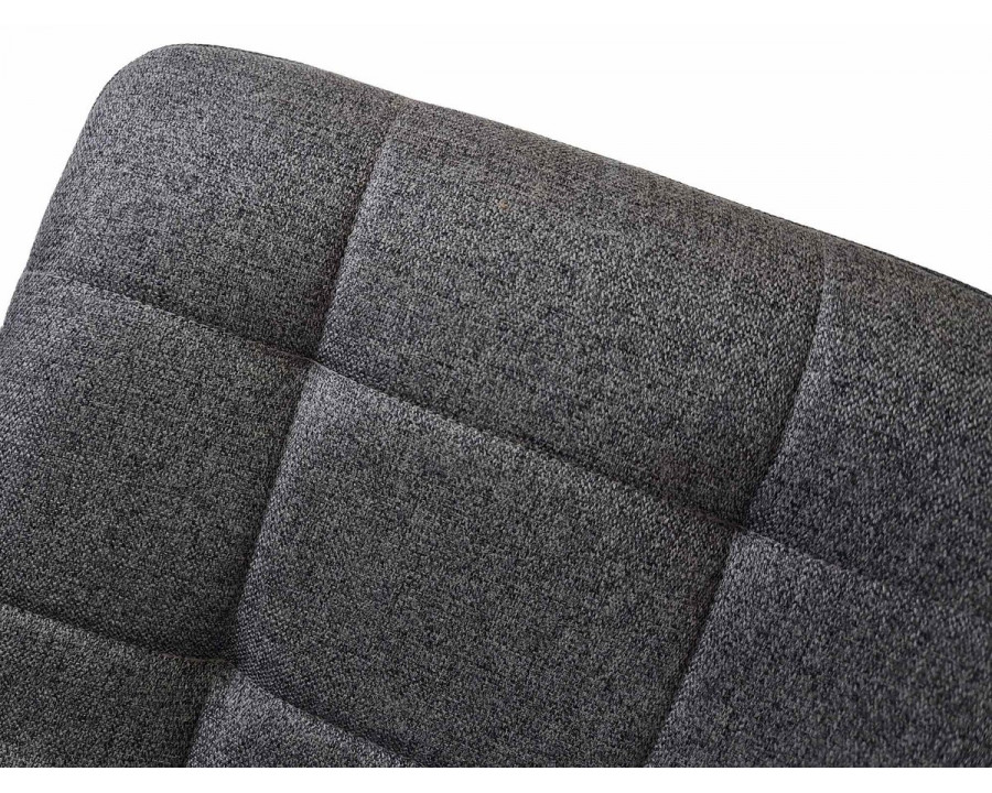 Стілець кухонний MIA TEX чорний каркас/сірий